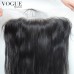Straight Full Lace Frontal 13x6 Human Virgin Hair With Bleached Knots